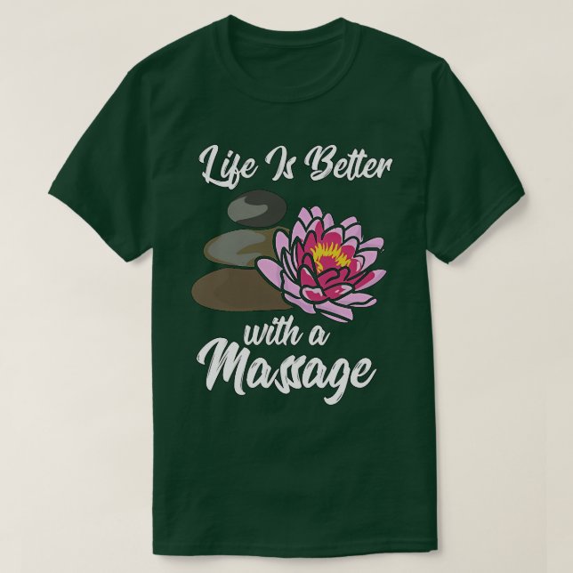 Massage therapy enhances life quality 2 T-Shirt (Design Front)