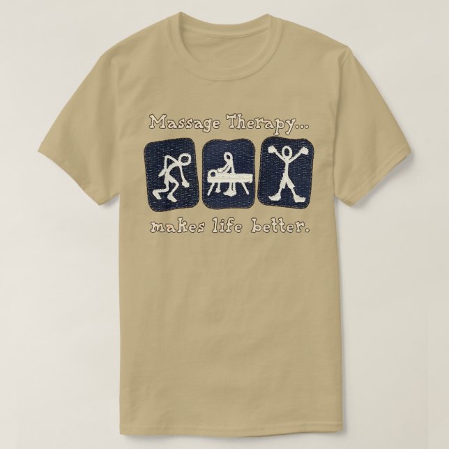Massage therapy enhances life quality 5 T-Shirt (Design Front)