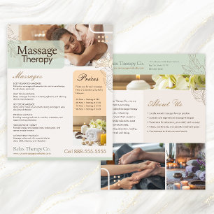 Massage Therapy Flyer Template