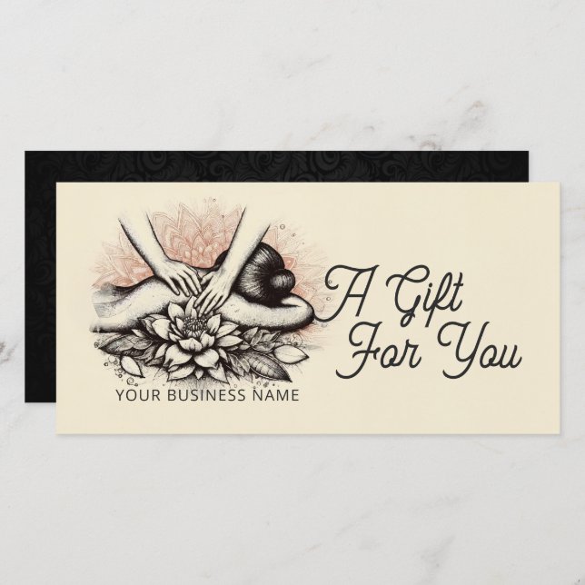 Massage Therapy Healing Hands Energy Spa Wellness (Front/Back)