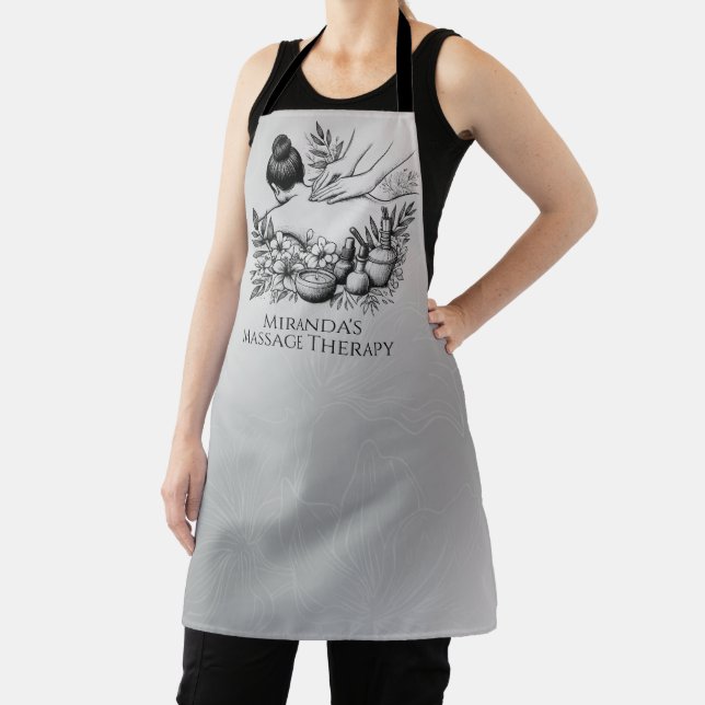 Massage Therapy Healing Hands Energy Spa Wellness Apron (Insitu)