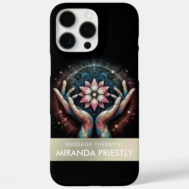 Massage Therapy Healing Hands Energy Spa Wellness Case-Mate iPhone Case (Back)