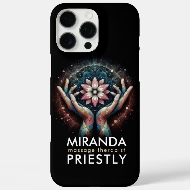 Massage Therapy Healing Hands Energy Spa Wellness Case-Mate iPhone Case (Back)