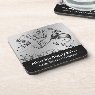 Massage Therapy Healing Hands Energy Spa Wellness Coaster