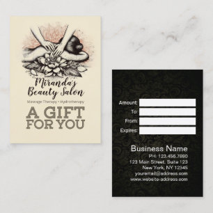 Massage Therapy Healing Hands Energy Spa Wellness Discount Card