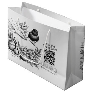 Massage Therapy Healing Hands Energy Spa Wellness Large Gift Bag