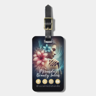 Massage Therapy Healing Hands Energy Spa Wellness Luggage Tag