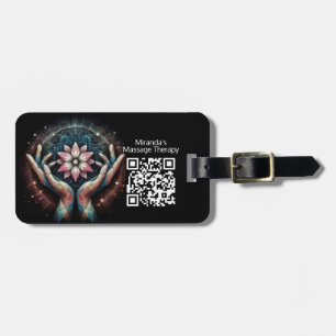 Massage Therapy Healing Hands Energy Spa Wellness Luggage Tag