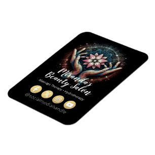 Massage Therapy Healing Hands Energy Spa Wellness Magnet