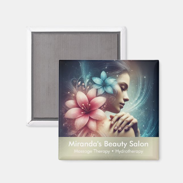 Massage Therapy Healing Hands Energy Spa Wellness Magnet (Front/Back)