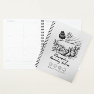 Massage Therapy Healing Hands Energy Spa Wellness Planner