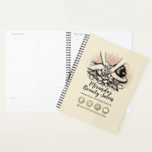 Massage Therapy Healing Hands Energy Spa Wellness Planner