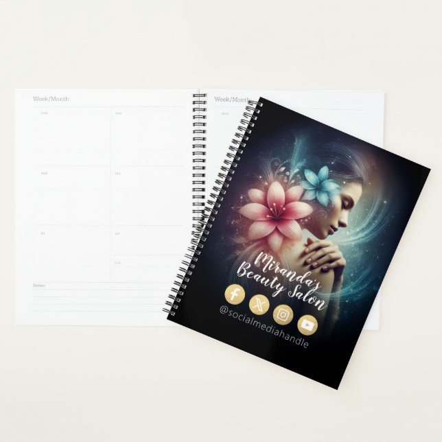 Massage Therapy Healing Hands Energy Spa Wellness Planner (Display)