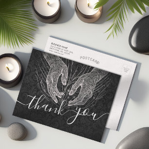 Massage Therapy Healing Hands Energy Spa Wellness Postcard