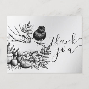 Massage Therapy Healing Hands Energy Spa Wellness Postcard