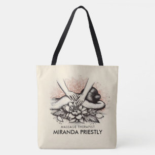 Massage Therapy Healing Hands Energy Spa Wellness Tote Bag