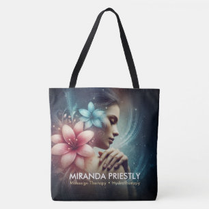 Massage Therapy Healing Hands Energy Spa Wellness Tote Bag