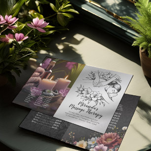 Massage Therapy Healing Hands Price Bifold Flyer