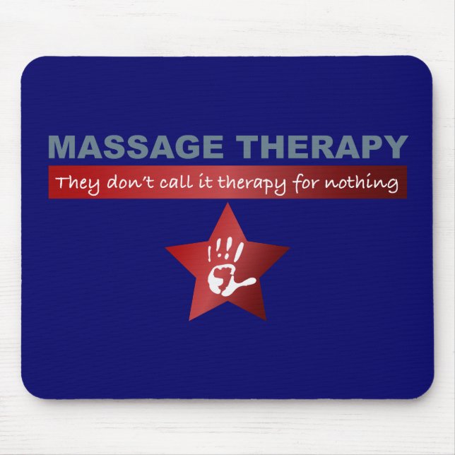 Massage Therapy in Ruby Red Mouse Pad (Front)
