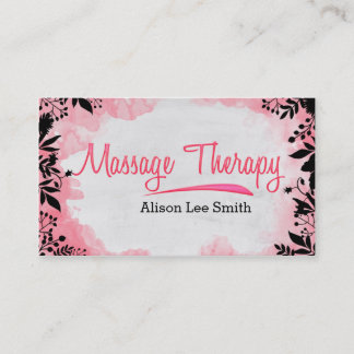 Massage Therapy - Massage Therapist Business Card