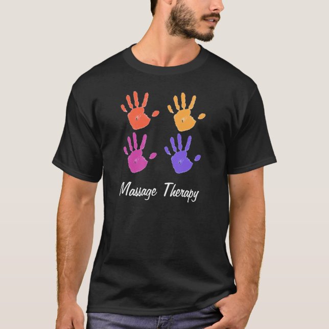 Massage Therapy mens shirt dk (Front)