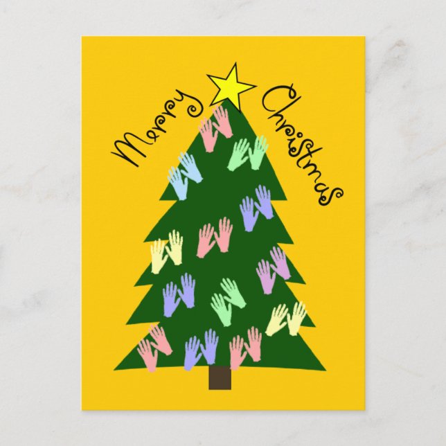 Massage Therapy MERRY CHRISTMAS Gifts Holiday Postcard (Front)