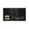 Massage Therapy Monogram Modern Black & Gold