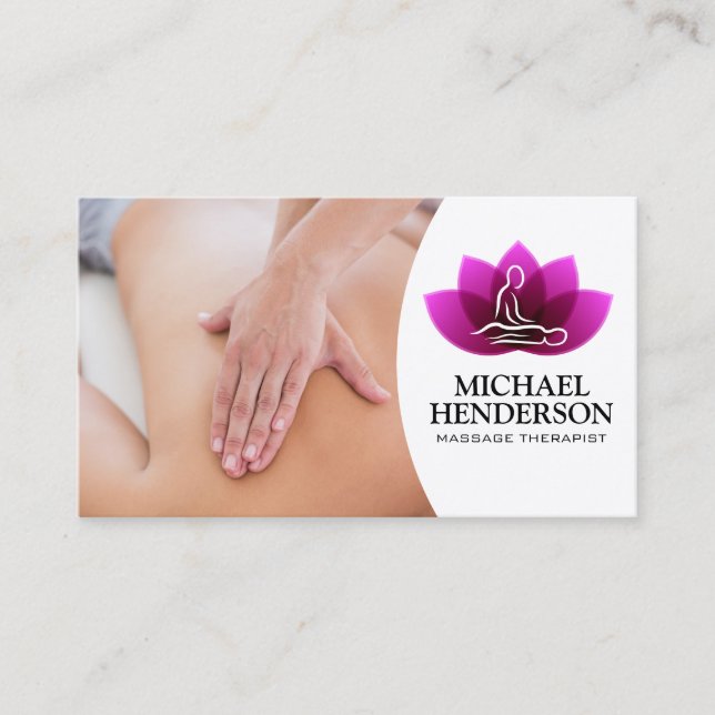 Massage Therapy | Professional Business Card (Front)