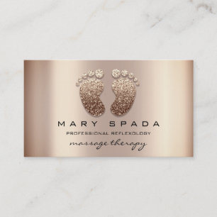 Massage Therapy Reflexology Feet Instagra Skinny Business Card
