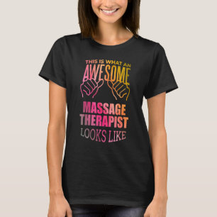 Massage Therapy  Saying In Watercolor T-Shirt