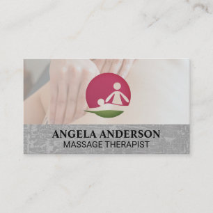 Massage Therapy Session   Logo Business Card