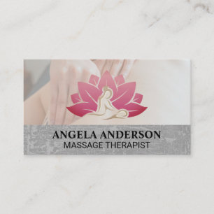 Massage Therapy Session Spa Business Card