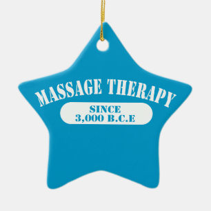 Massage Therapy Since 3,000 B.C.E. Ceramic Tree Decoration
