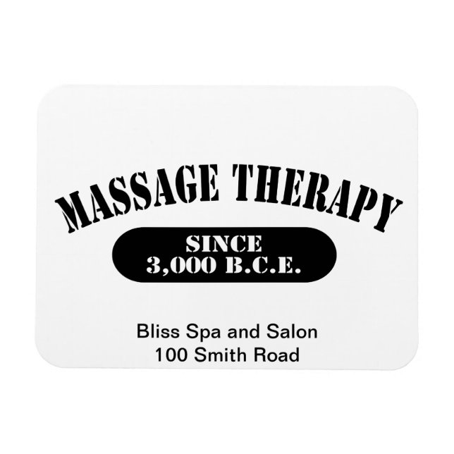Massage Therapy Since 3,000 B.C.E. Magnet (Horizontal)