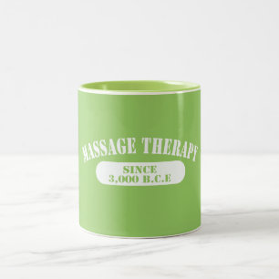 Massage Therapy Since 3,000 B.C.E. Two-Tone Coffee Mug