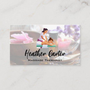 Massage Therapy   Spa Oils Salts Business Card