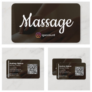 Massage Therapy Templates Design Holistic Massage Business Card