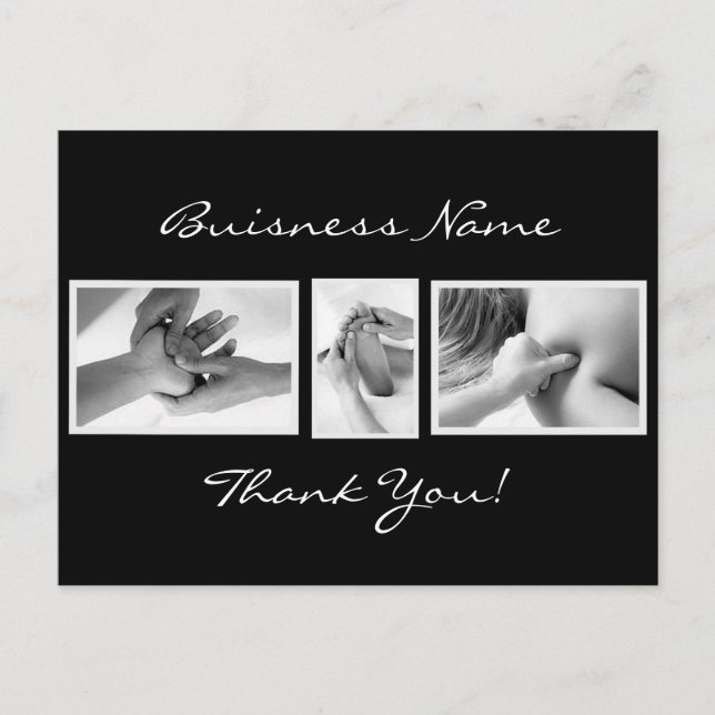 Massage Therapy Thank You Card (Front)