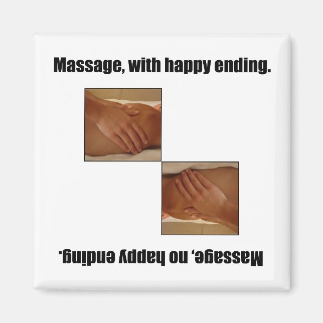 Massage, With Happy Ending. Magnet (Front)