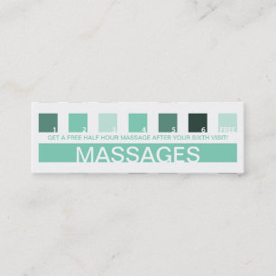 MASSAGES customer appreciation (mod squares) Loyalty Card
