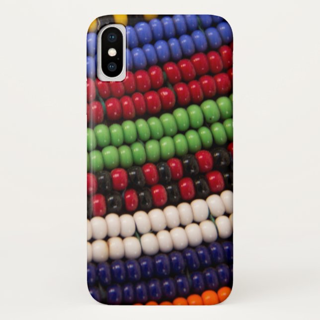 Massai Tribal Bead Pattern Case-Mate iPhone Case (Back)