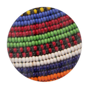 Massai Tribal Bead Pattern Cutting Board