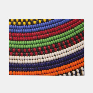 Massai Tribal Bead Pattern Doormat