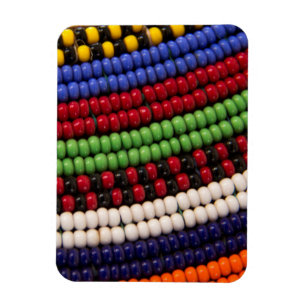 Massai Tribal Bead Pattern Magnet