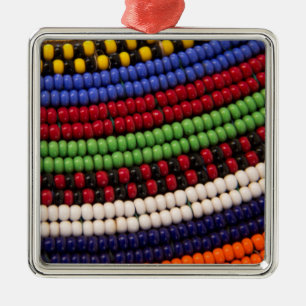Massai Tribal Bead Pattern Metal Tree Decoration