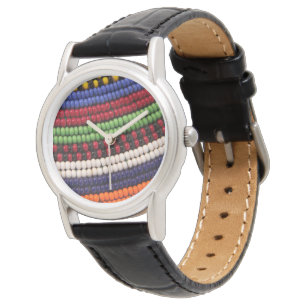 Massai Tribal Bead Pattern Watch