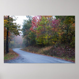 Massanutten Mountain Drive in Fall, Virginia Poster
