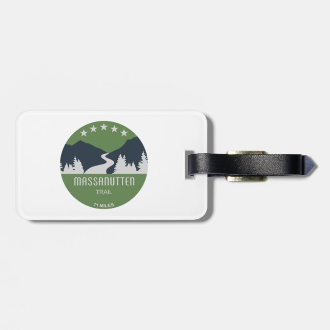 Massanutten Trail Virginia Luggage Tag (Back Horizontal)