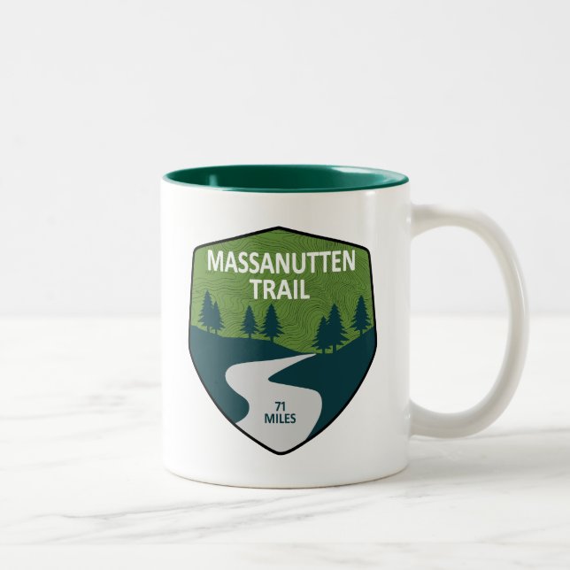 Massanutten Trail Virginia Two-Tone Coffee Mug (Right)