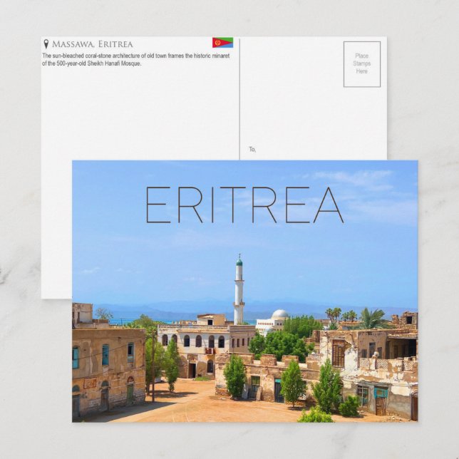 Massawa, Eritrea Travel Postcard (Front/Back)